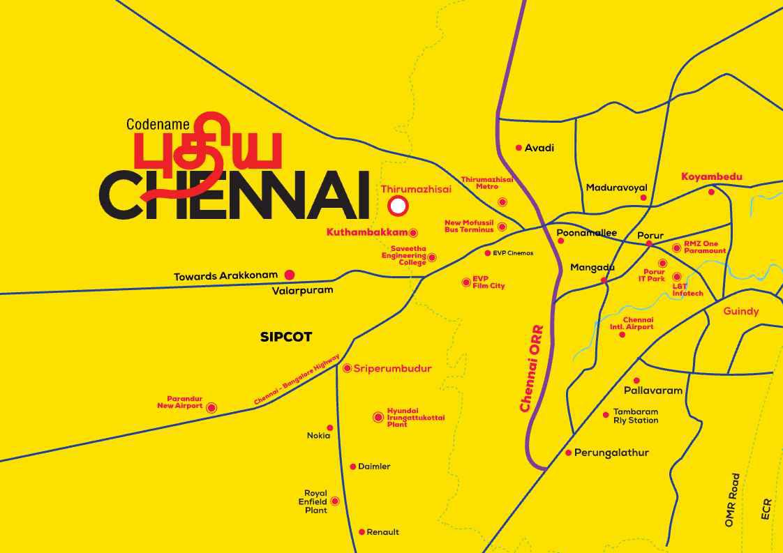 Pudiyachennai Location Map